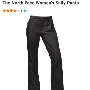 North face womens sally ski pants.